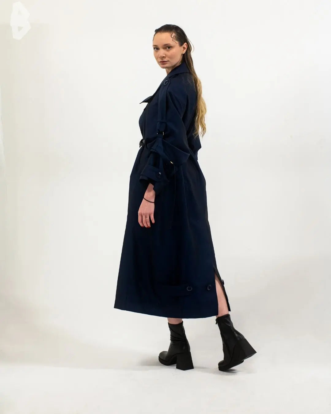 Trench Coat oversize effet manche Femme