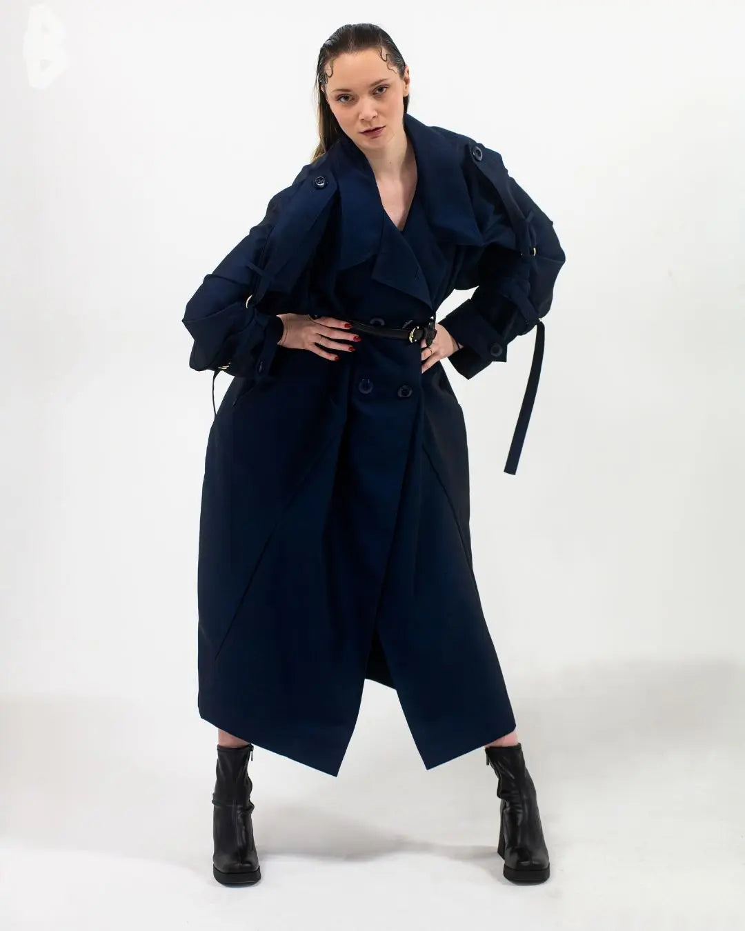 Trench Coat oversize effet manche Femme