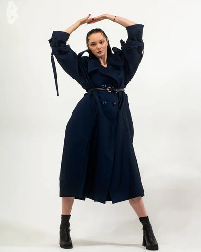 Trench Coat oversize effet manche Femme
